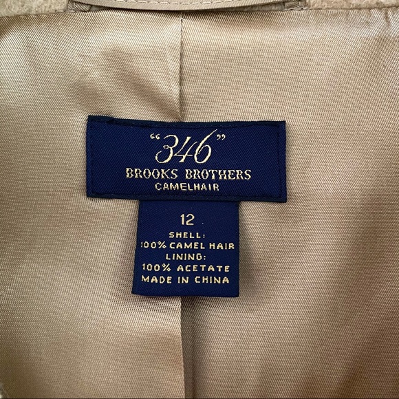 SOLD! 💚Brooks Brothers Camel Hair Coat - Picture 5 of 11